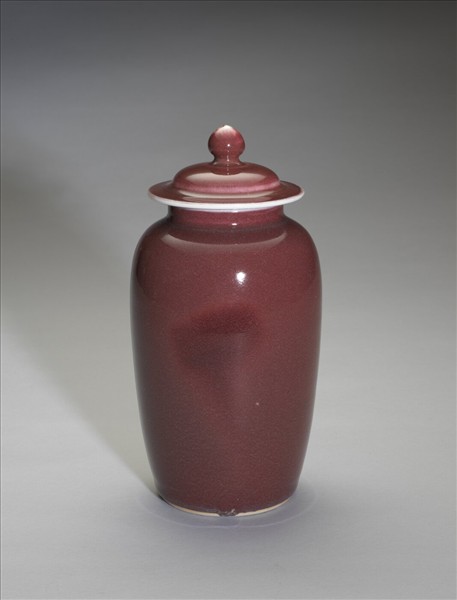 寶石紅釉蓋罐