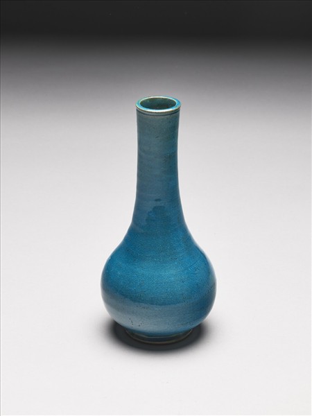 孔雀綠釉膽瓶