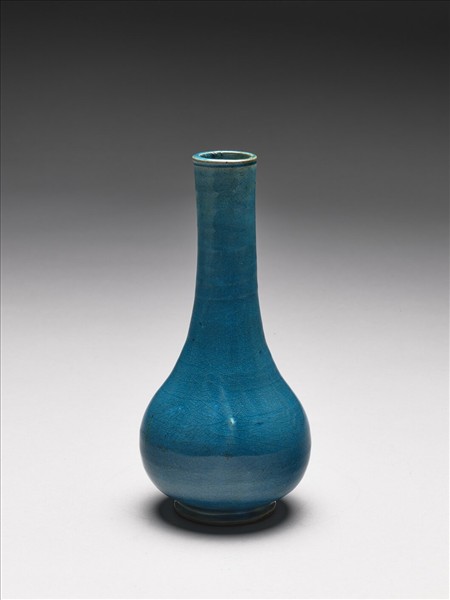 孔雀綠釉膽瓶