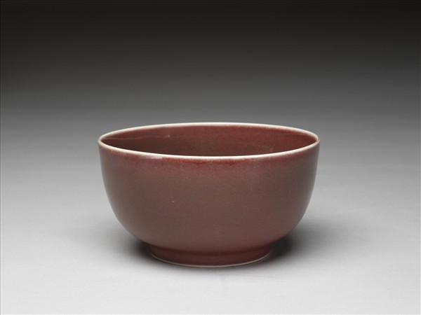 霽紅釉碗