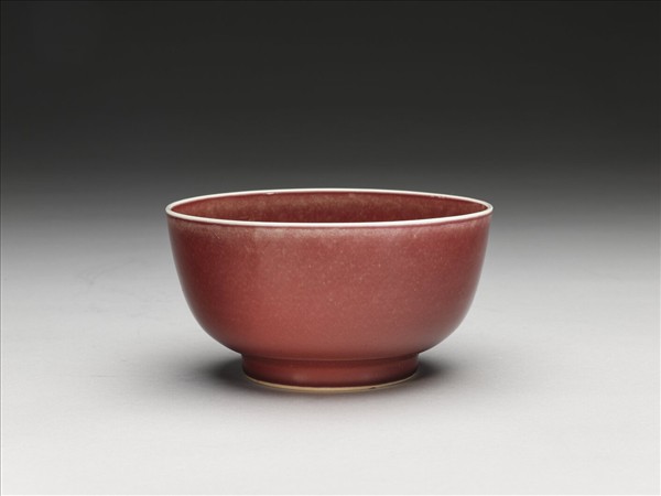 霽紅釉碗
