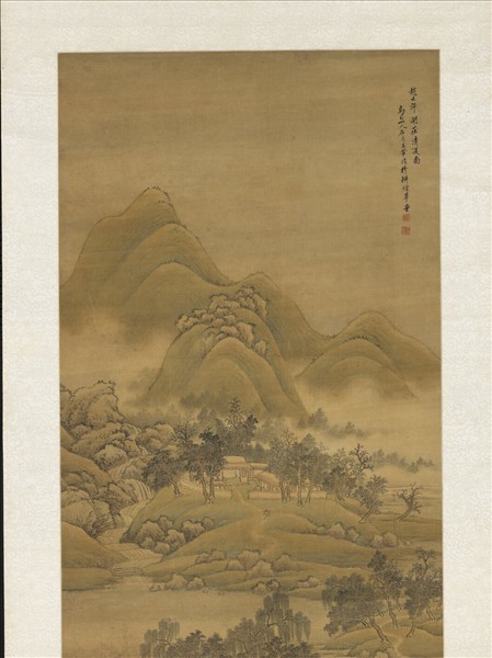 清王翬臨趙大年山水　軸