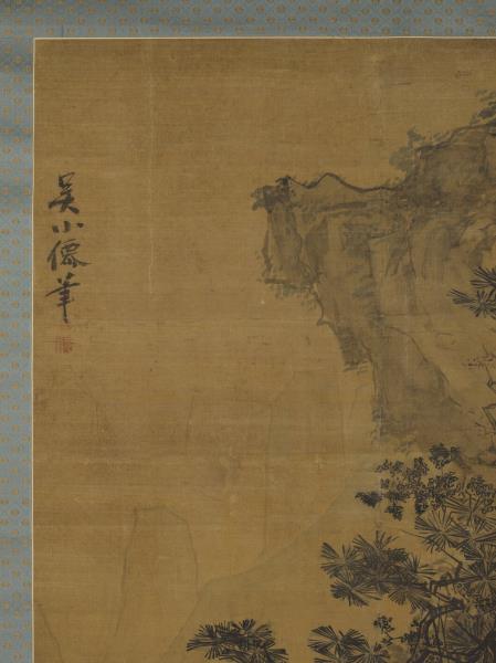 明吳偉山水　軸