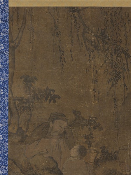 明汪肇淵明愛菊圖　軸