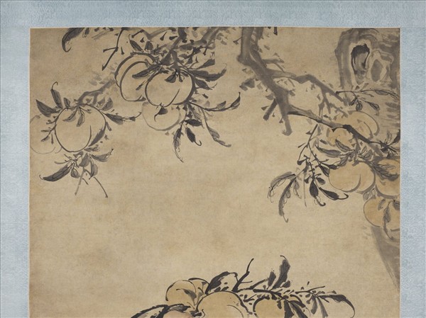 清呂學東方朔負桃　軸