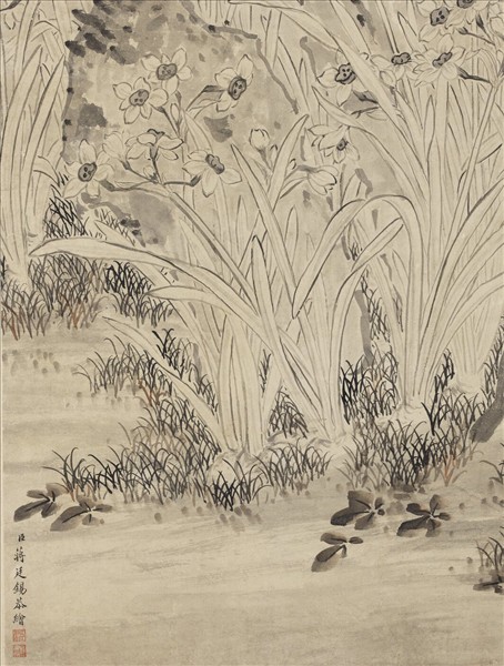 清蔣廷錫五清圖　軸