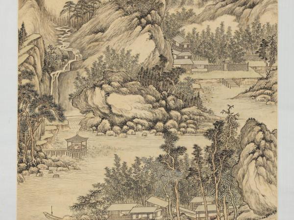 清方琮畫山水　軸