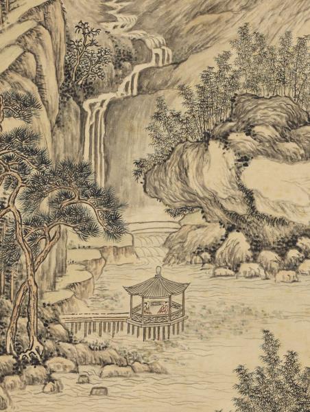 清方琮畫山水　軸