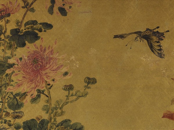 清姜漁花鳥　軸