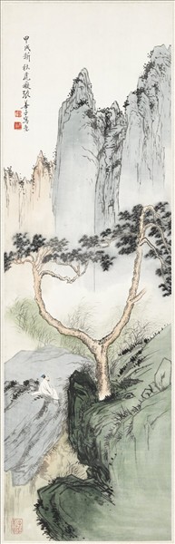 民國張善子山水　軸