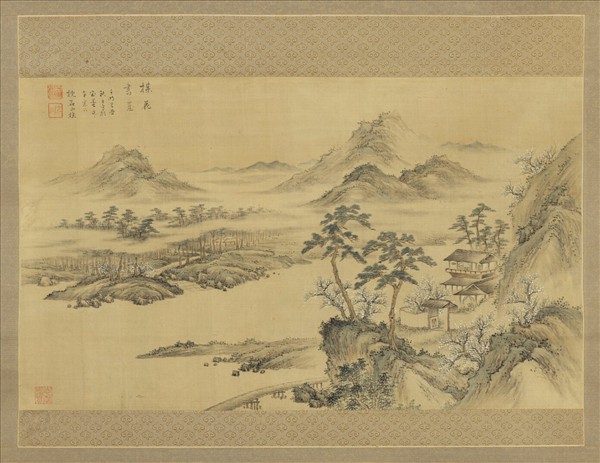 枕石山樵梅花書屋　軸