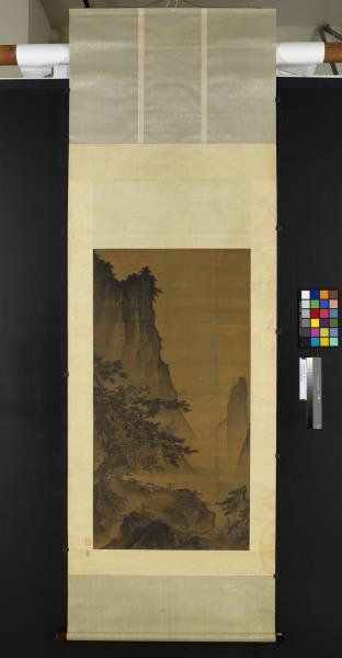 宋馬遠對月圖　軸