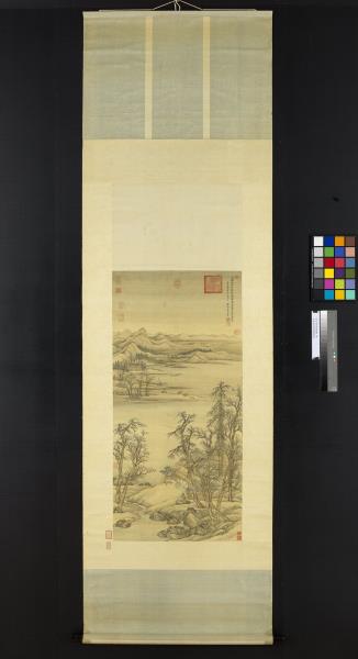 清王翬平林散牧圖　軸