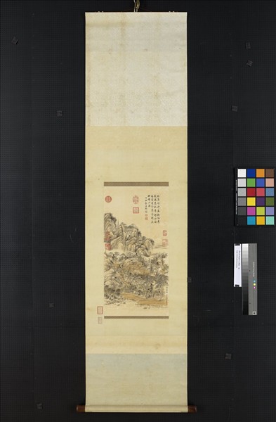 清錢維城畫借山齋圖　軸