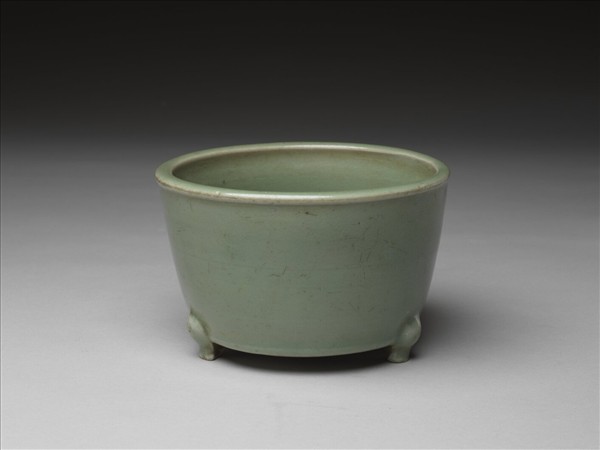 龍泉窯 翠青奩式爐