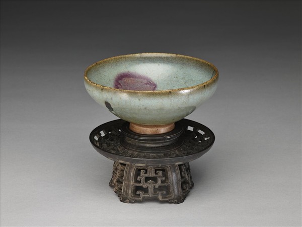 鈞窯 天青紫斑碗