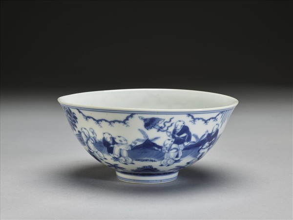 青花嬰戲圖碗