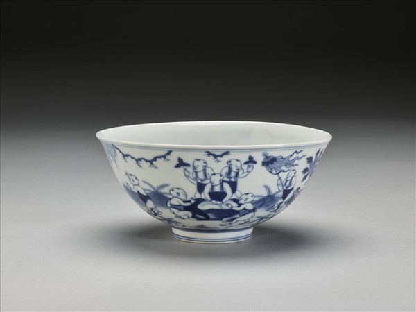 青花嬰戲圖碗