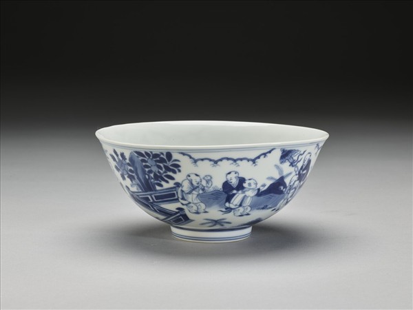 青花嬰戲圖碗
