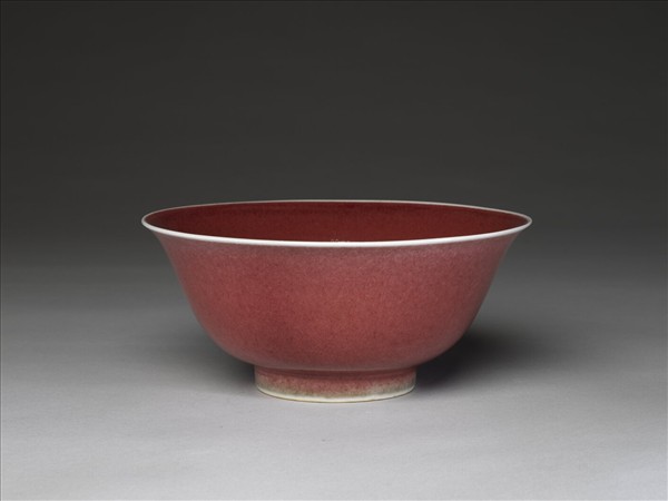 霽紅釉碗