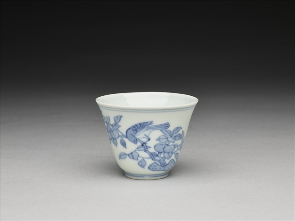 青花花鳥紋杯