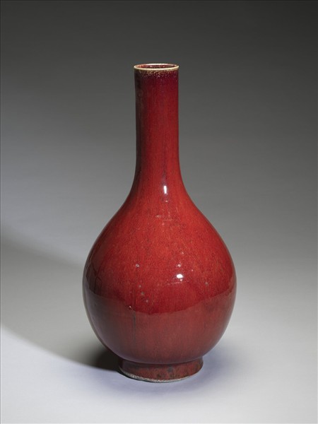 紅釉膽瓶