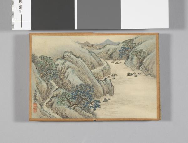畫山水 冊