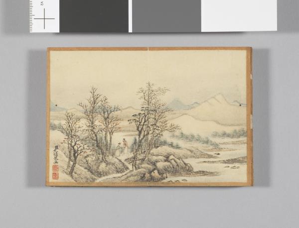 畫山水 冊