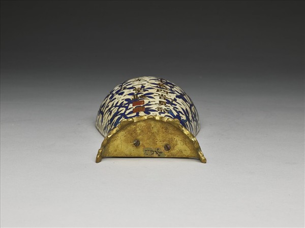 掐絲琺瑯花果紋轎瓶