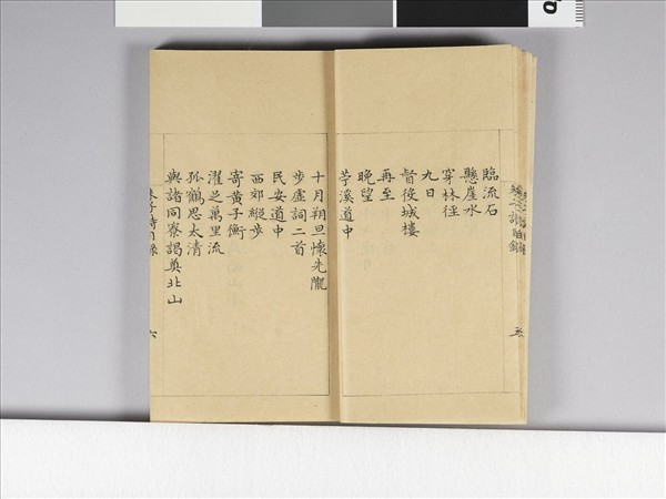 《朱子詩》（目錄）