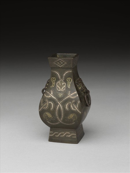 錯金銀鋪首銜環鈁