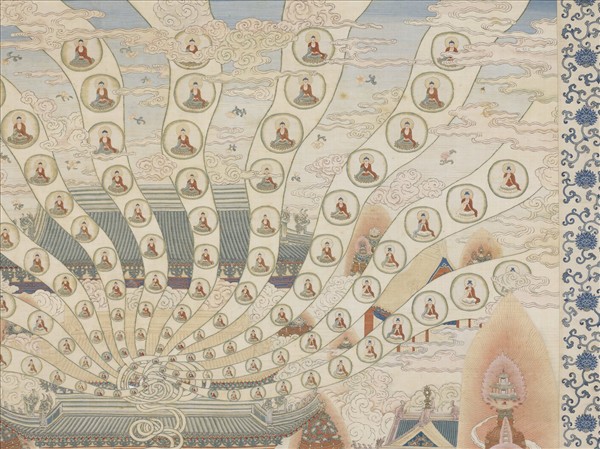 清緙絲極樂世界圖　軸