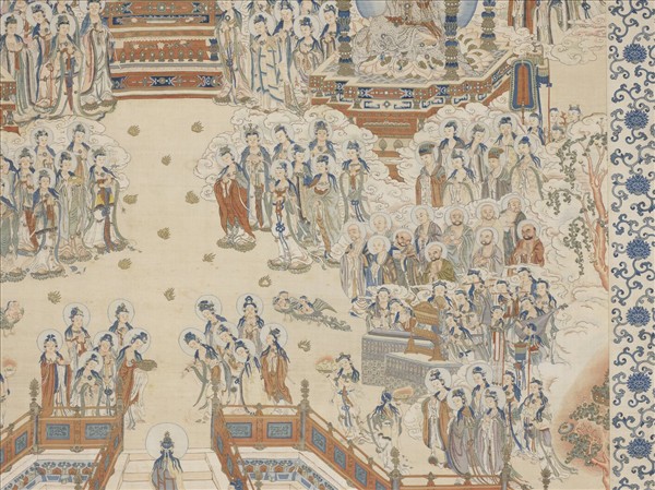 清緙絲極樂世界圖　軸