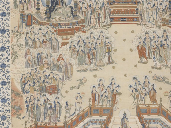 清緙絲極樂世界圖　軸