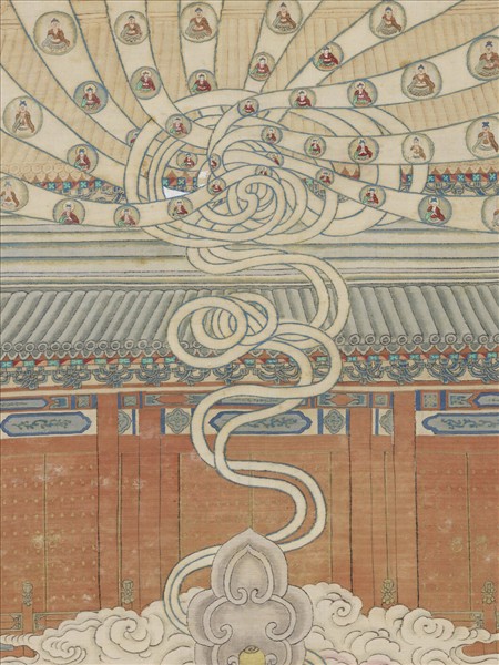 清緙絲極樂世界圖　軸