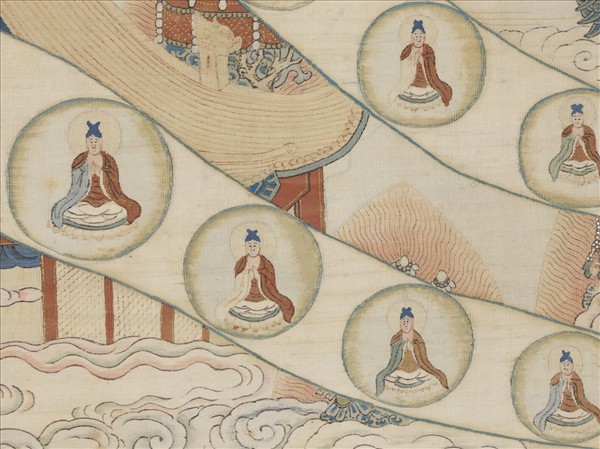 清緙絲極樂世界圖　軸