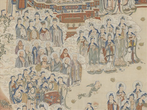 清緙絲極樂世界圖　軸