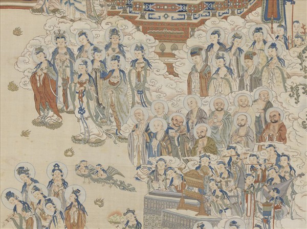 清緙絲極樂世界圖　軸