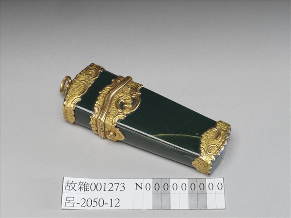 銅鍍金嵌碧綠石修妝匣