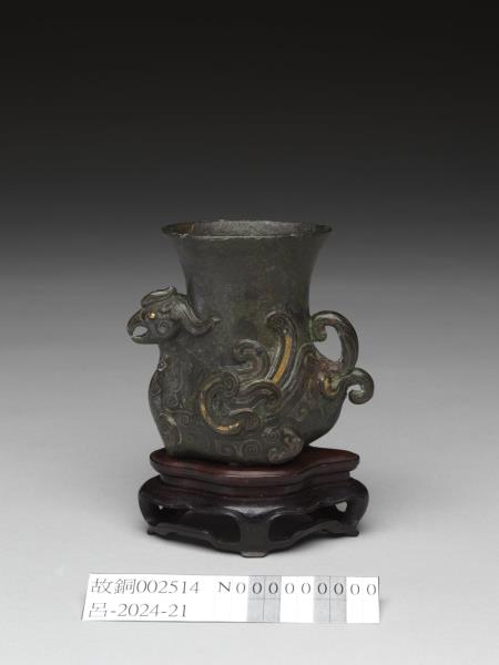 銅錯金銀天雞尊