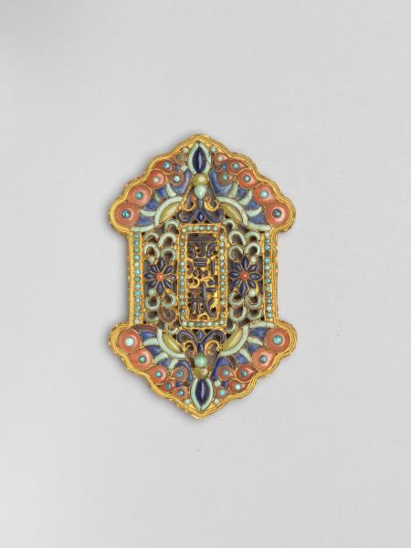 金嵌寶石齋戒牌