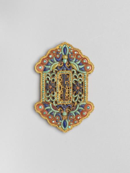 金嵌寶石齋戒牌