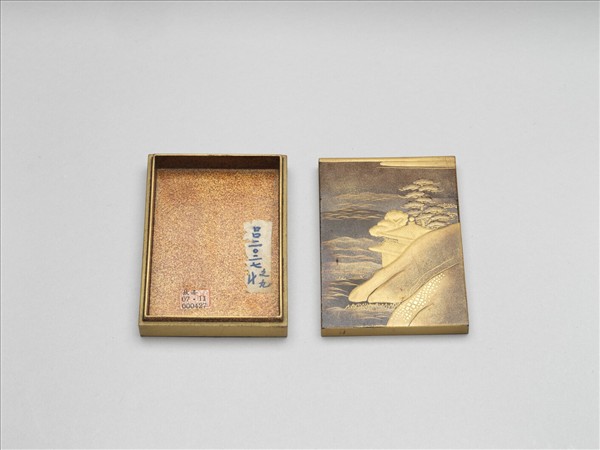 山水蒔繪方盒