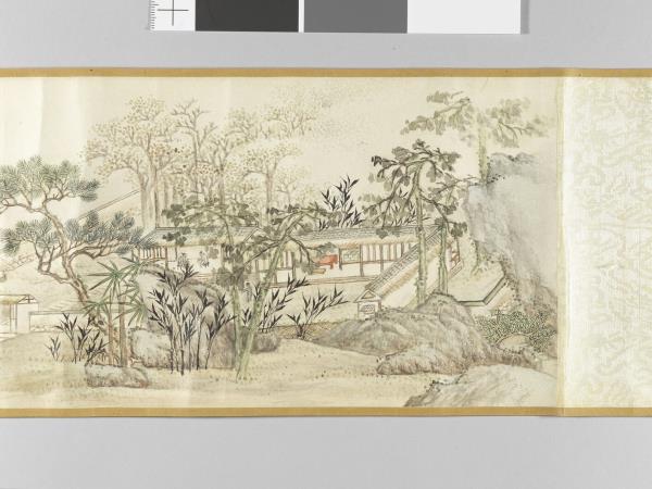 李世倬畫江邨圖 卷