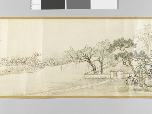 李世倬畫江邨圖 卷