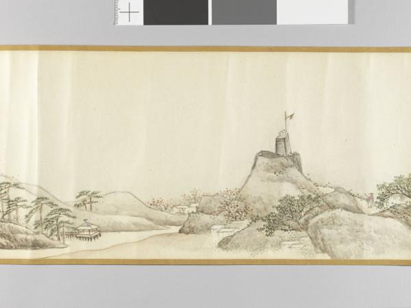 李世倬畫江邨圖 卷