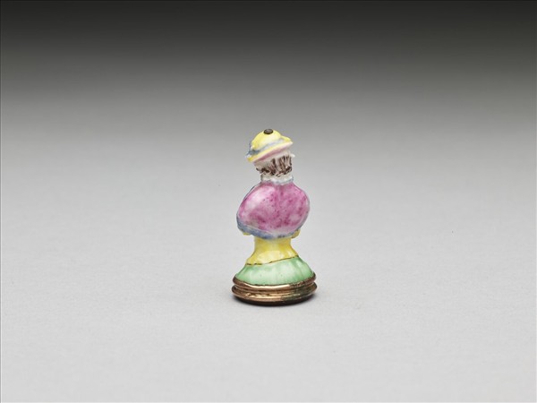 玻璃胎畫琺瑯西洋仕女像