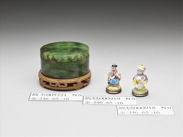 玻璃胎畫琺瑯西洋仕女像