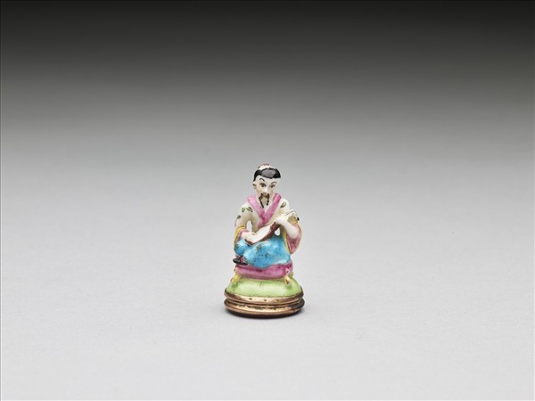 玻璃胎畫琺瑯人像