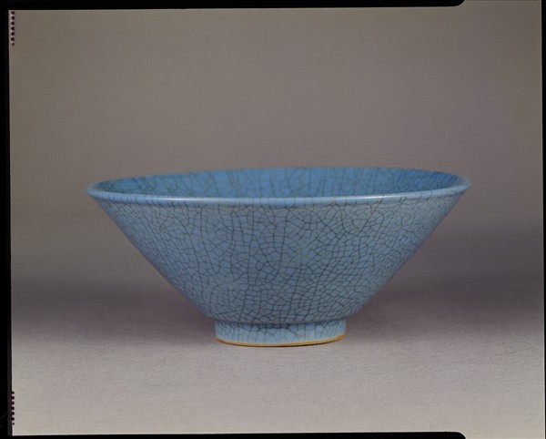 天藍釉碗